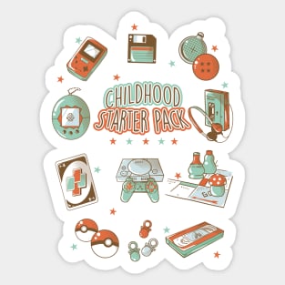 Childhood Starter Pack Sticker